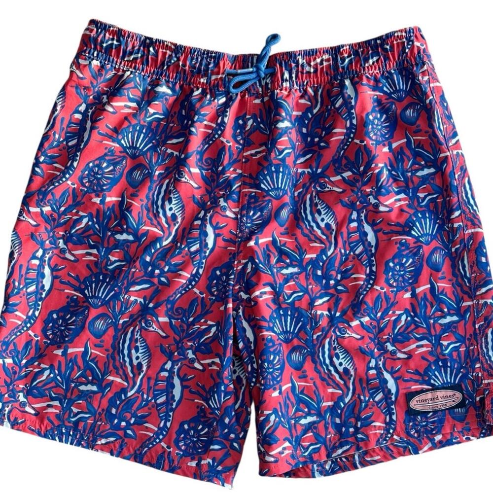 VINEYARD VINES Boys Chappy Swim Trunks Large